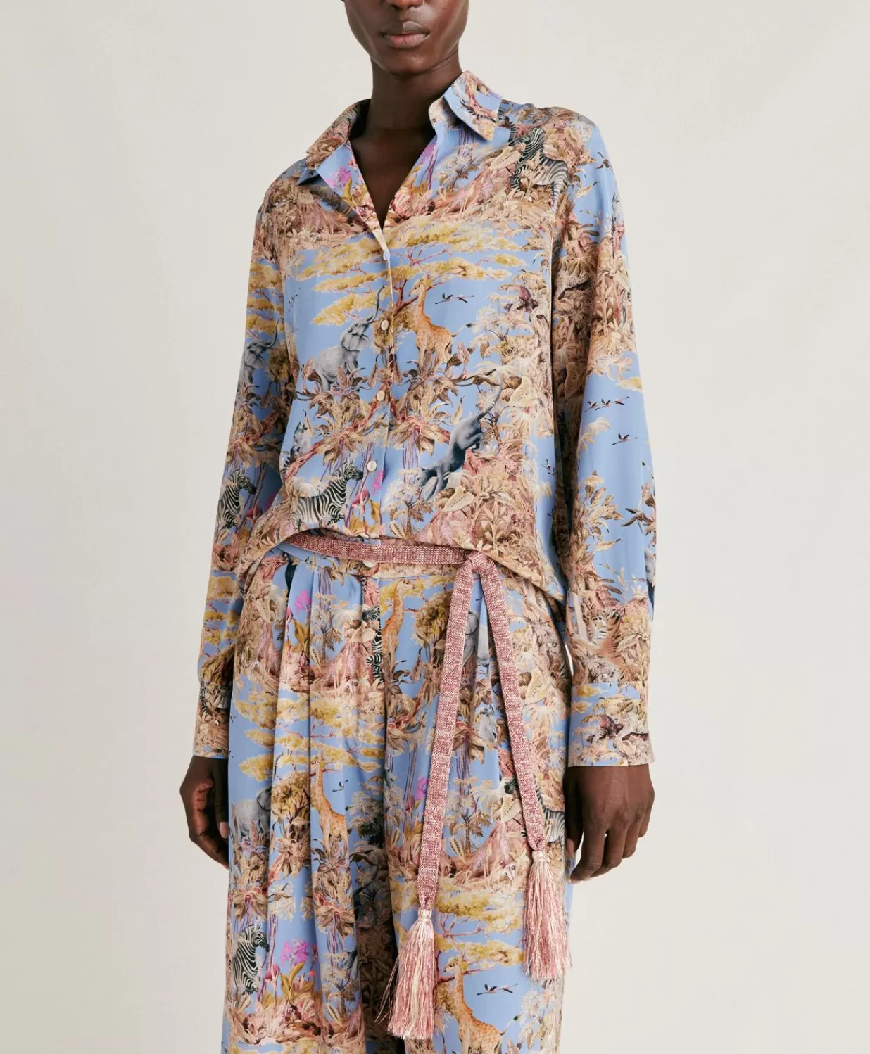 Momoni Chemisiers Et Chemises>Chemise Crepe De Chine - Multicolore Ceruleen