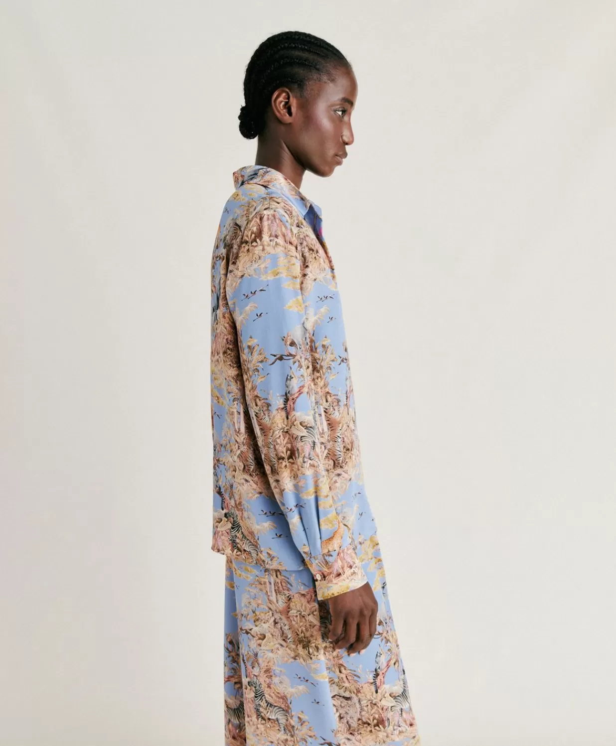 Momoni Chemisiers Et Chemises>Chemise Crepe De Chine - Multicolore Ceruleen