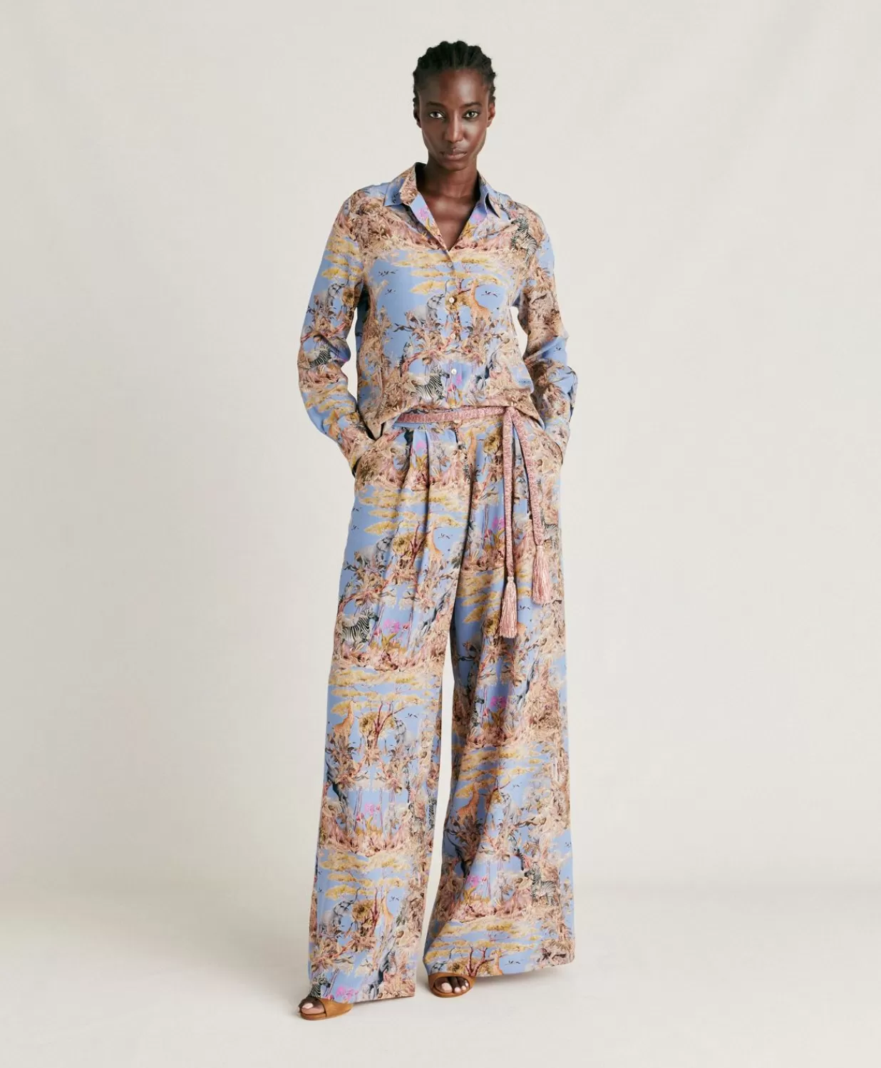 Momoni Chemisiers Et Chemises>Chemise Crepe De Chine - Multicolore Ceruleen