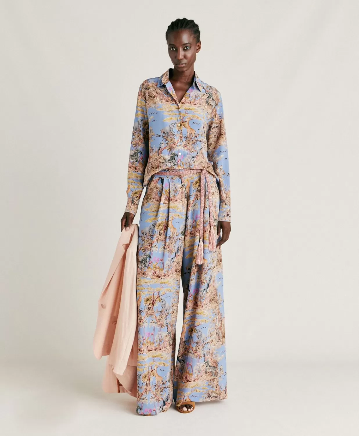Momoni Chemisiers Et Chemises>Chemise Crepe De Chine - Multicolore Ceruleen