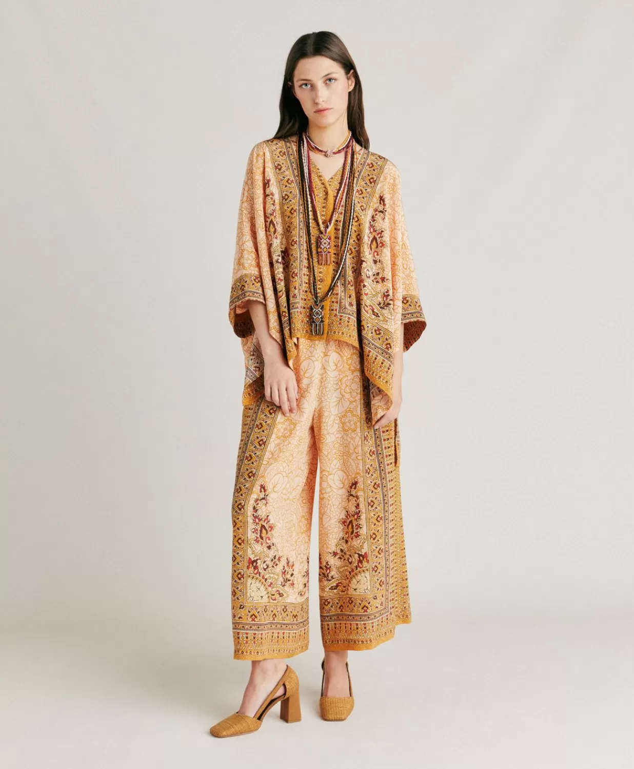 Momoni Chemisiers Et Chemises>Chemise Ray Crepe De Chine - Brule/Multicolore