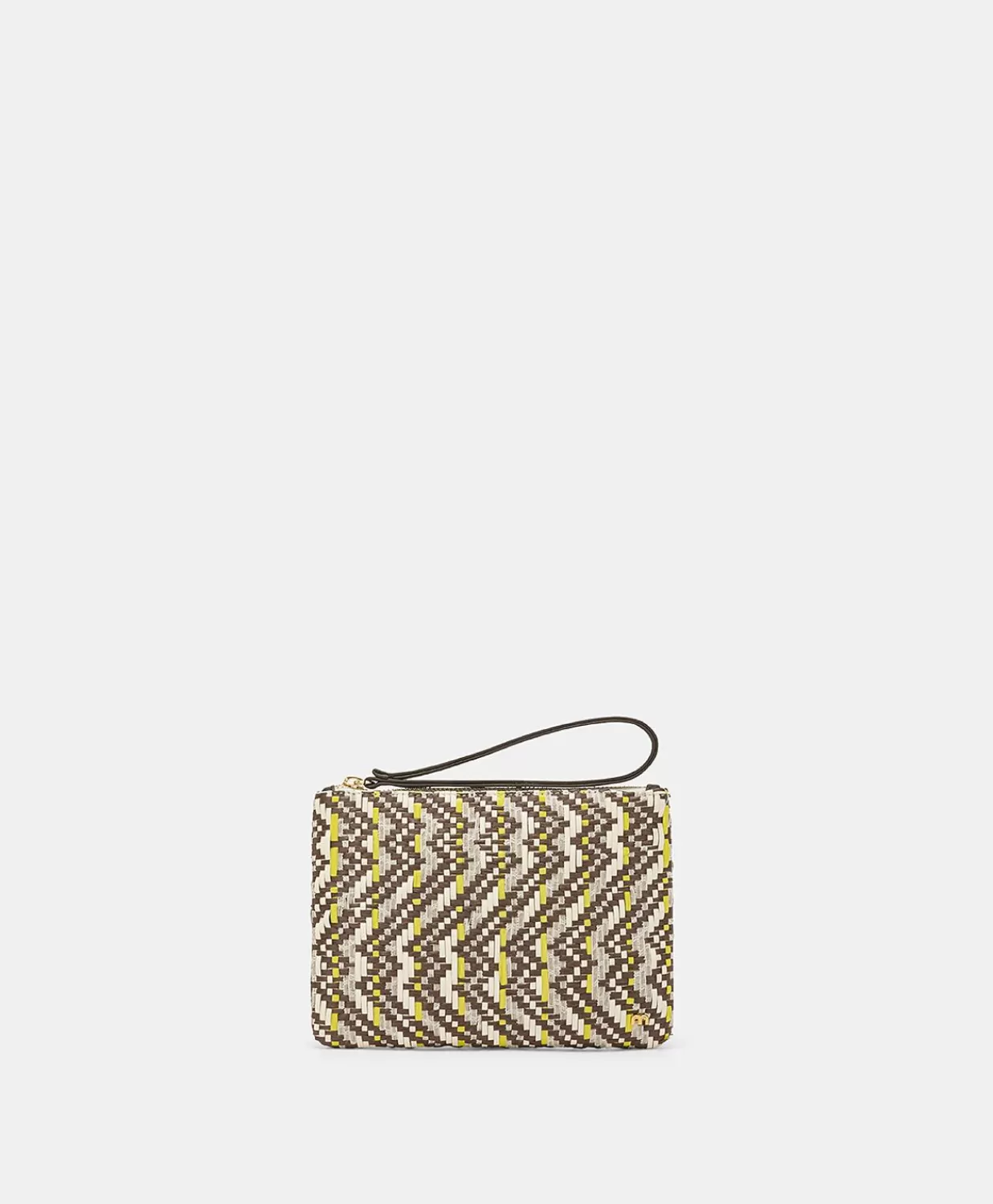Momoni Sacs Et Pochettes>Fragua Pochette Avec Tissage - Marron / Multicolore