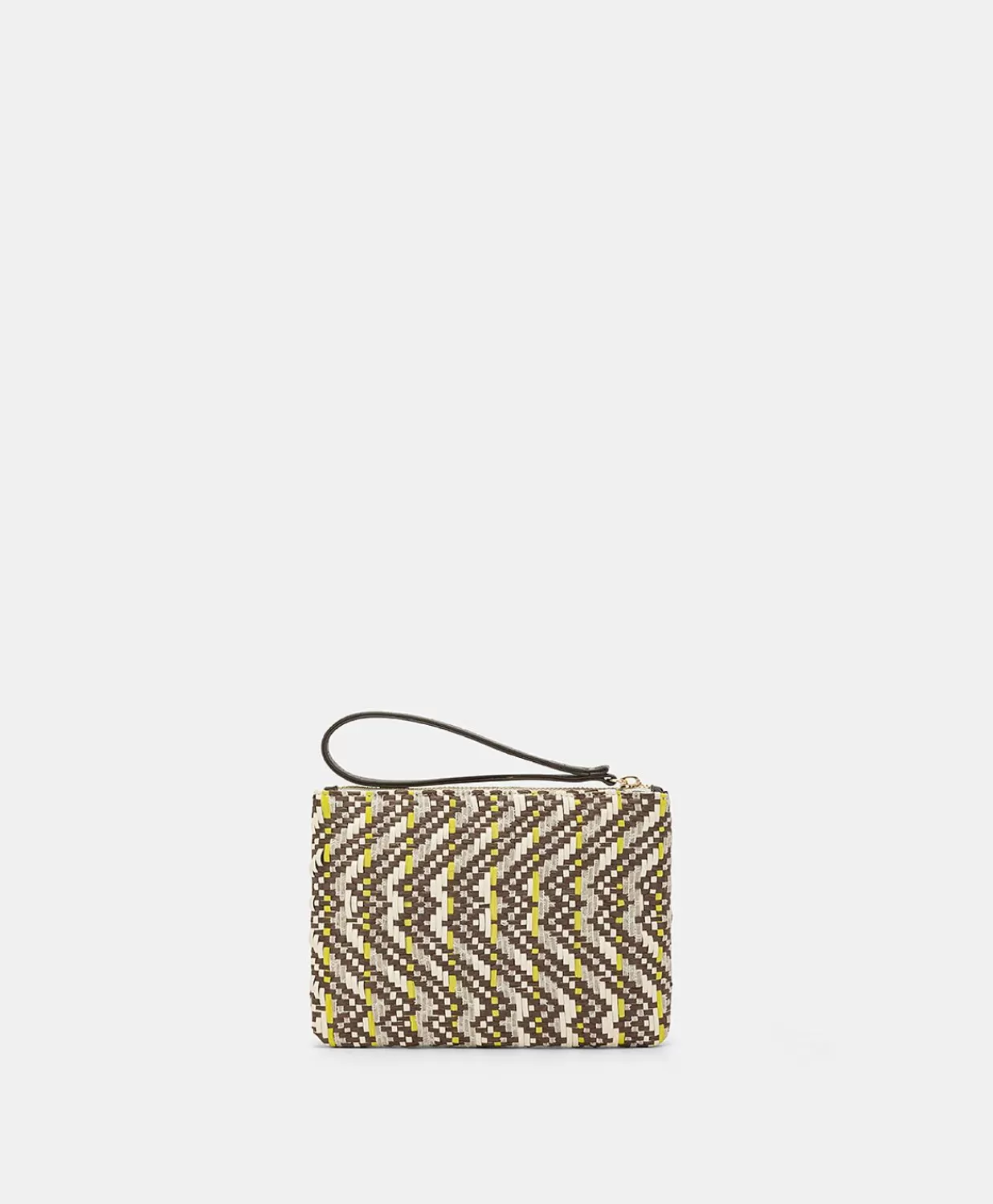 Momoni Sacs Et Pochettes>Fragua Pochette Avec Tissage - Marron / Multicolore