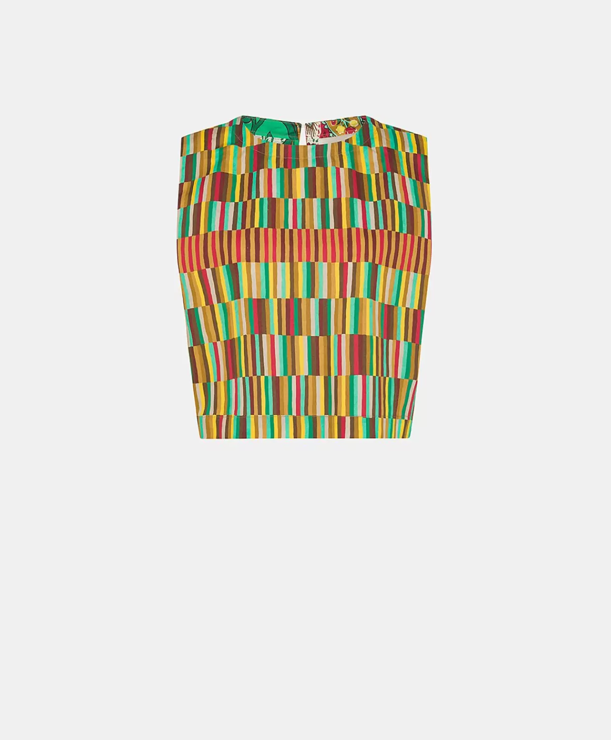 Momoni T-Shirts Et Hauts>Haut En Popeline Moon - Jaune Multicolore