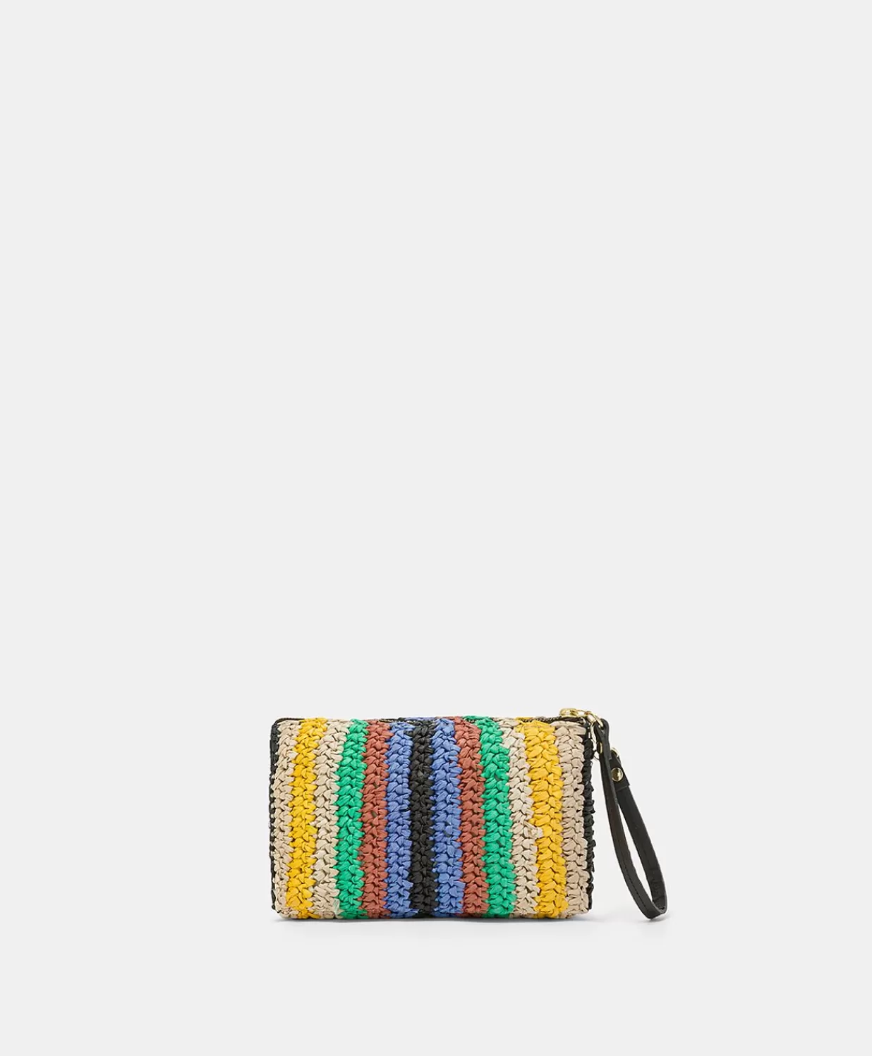 Momoni Sacs Et Pochettes>Pochette En Raphia Raye Yamir - Multicolore