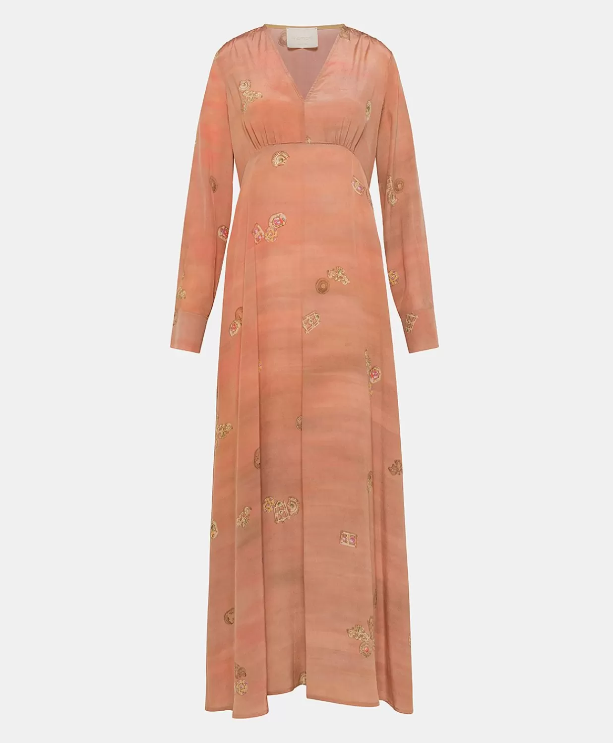 Momoni Vêtements>Robe Cala Junco En Crepe De Chine - Rose Multicolore