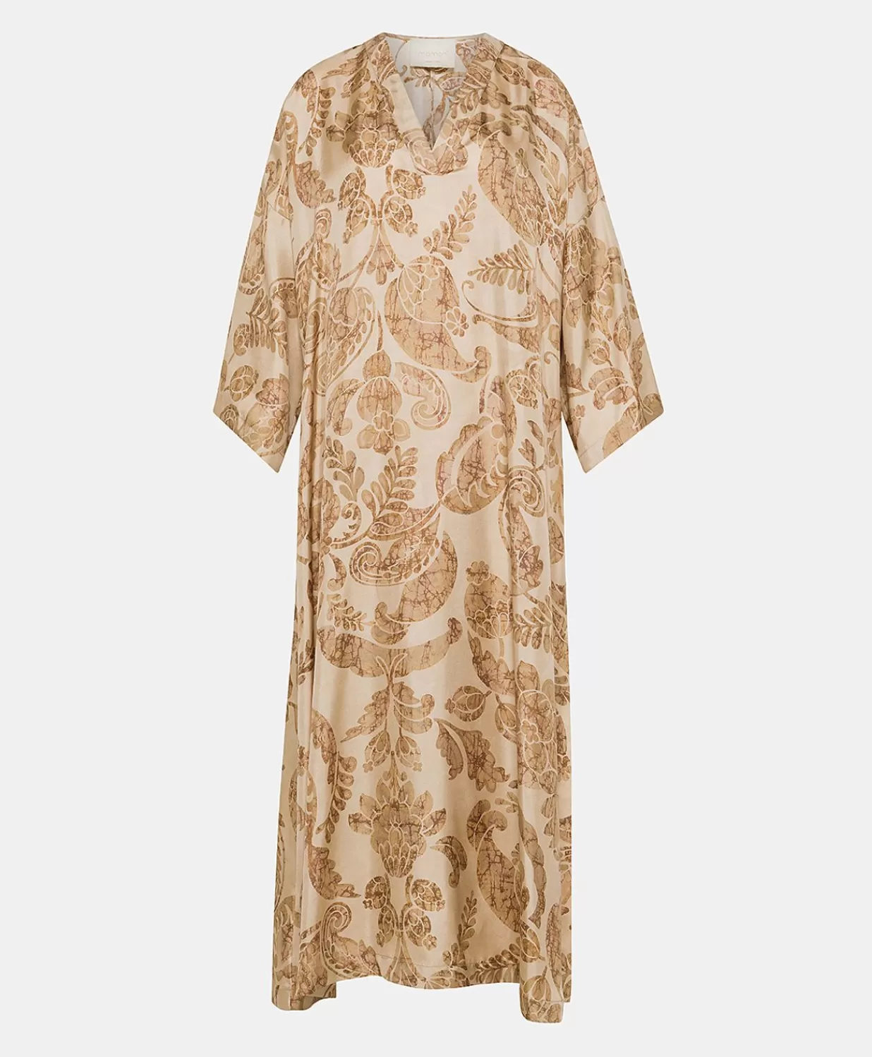 Momoni Vêtements>Robe Faro En Serge De Soie - Poudre Multicolore