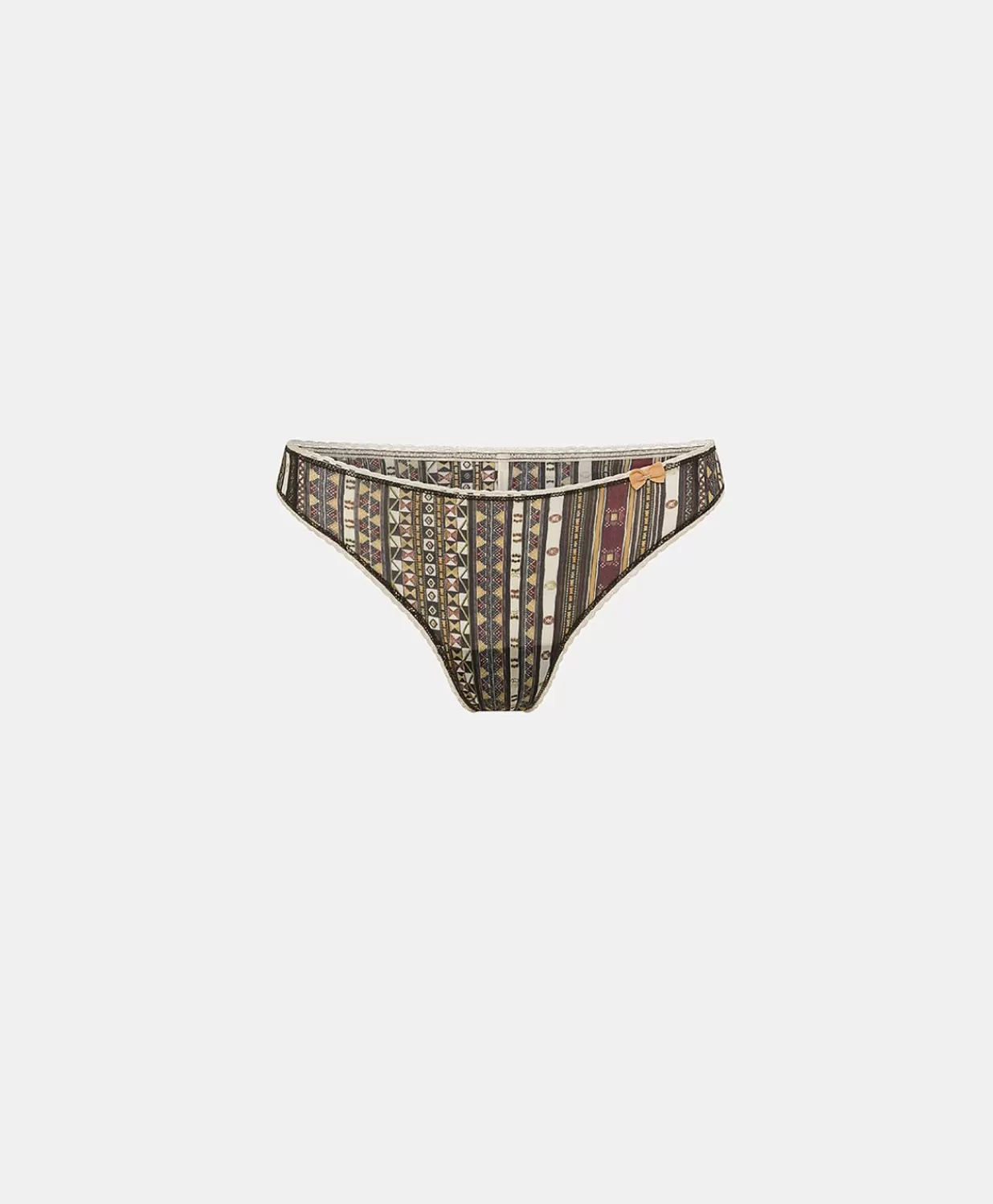 Momoni Slips>Slip Nylon Imprime Arca - Multicolore Noir
