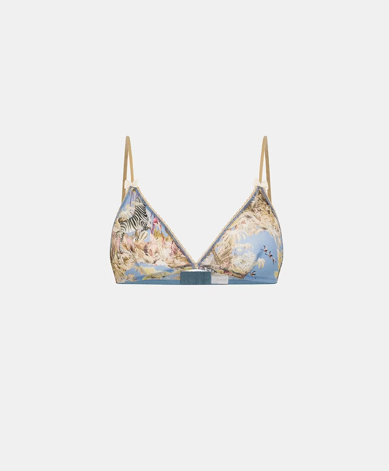 Momoni Bras>Soutien-Gorge En Nylon Imprime Amethist - Ceruleen Multicolore