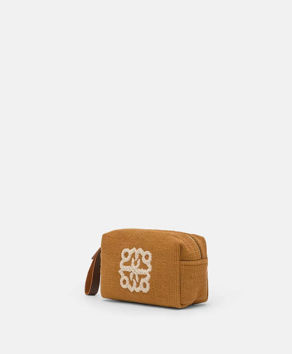 Momoni Sacs Et Pochettes>Trousse Maquillage Pira En Toile Avec Broderie - Brandy